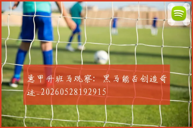 意甲升班马观察:黑马能否创造奇迹_20260528192915